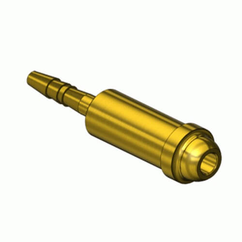 Superior NP-68, Size "B" Inert Arc Barb Hose Nipple