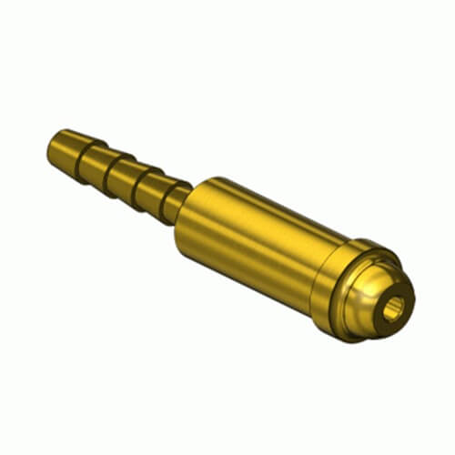 Superior NP-70, Size "B" Inert Arc Barb Hose Nipple