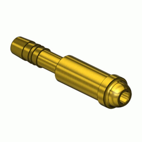 Superior NP-73, Size "B" (Special 1/4" Barb) Inert Arc Barb Hose Nipple