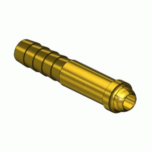 Superior NP-76, Size "B" Inert Arc Barb Hose Nipple