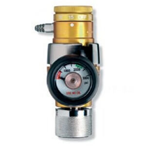 Western  Compact Click-Style Regulator with handtight CGA-540 Nut and Nipple Inlet, OPA-510