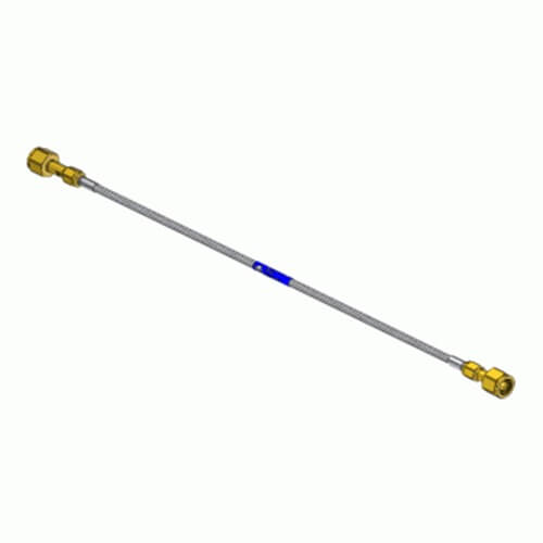 Superior PTF-326CV-326-24, CGA-326 Medical Air Manifold Replacement Pigtail w/ Brass Ends w/ Inlet Check Valve