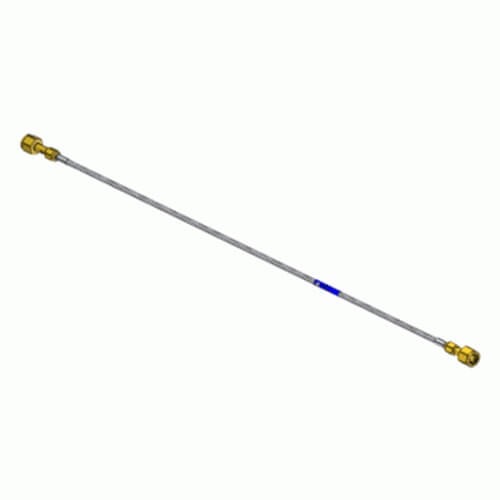 Superior PTF-326CV-326-36, CGA-326 Medical Air Manifold Replacement Pigtail w/ Brass Ends w/ Inlet Check Valve