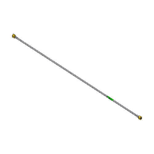 Superior PTFT-34I-34I-48, FLEX PT W/TEFZEL, 1/4" FNPT