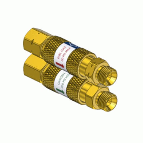 Superior QCR-200, Oxygen/Fuel Gas Set, Regulator Style, POP Display