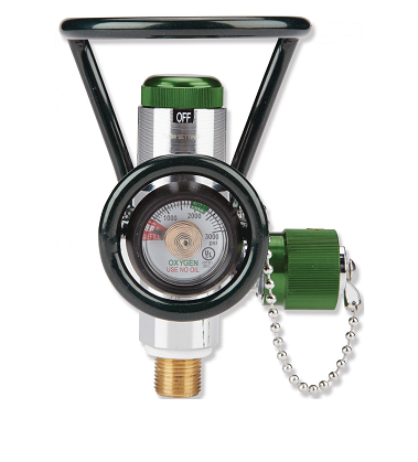 Western All In One, Oxygen Regulator, 0-25 Liter Per Minute w/ DISS Male and CGA 540 Fill