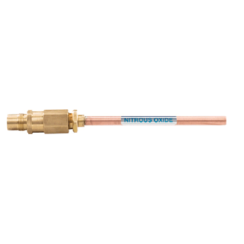 Belmed V101, Risers with Check Valves  Oxygen/Nitrous Oxide, N2O Riser with Check Valve