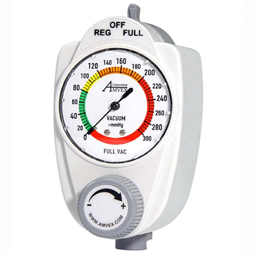 Vacuum Regulator, Amvex, 3 Mode Continuous, Adult, Analog