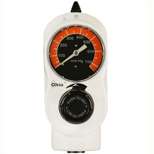 Vacuum Regulator, Ohio Medical Push-To-Set?, 2 Mode High Continuous, Adult, Analog