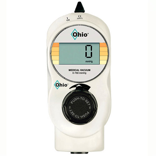 Vacuum Regulator, Ohio Medical Push-To-Set?, 2 Mode High Continuous, Adult, Digital