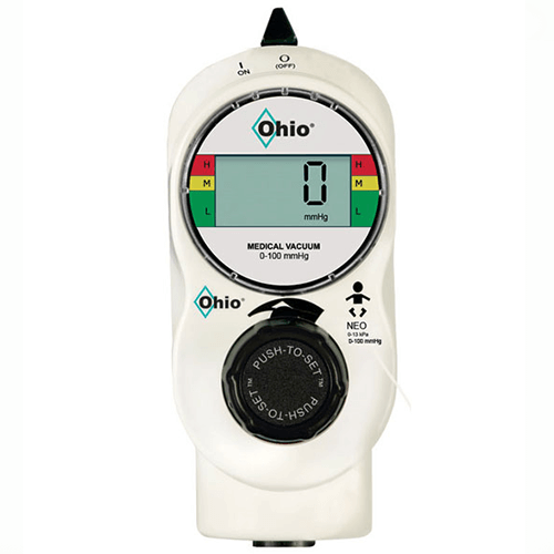 Vacuum Regulator, Ohio Medical Push-To-Set?, 2 Mode Low Continuous, Neonatal, Digital