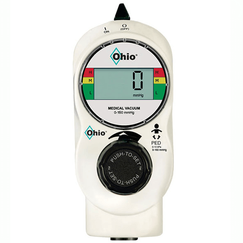 Vacuum Regulator, Ohio Medical Push-To-Set?, 2 Mode Low Continuous, Pediatric, Digital