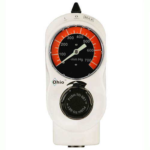 Vacuum Regulator, Ohio Medical Push-To-Set?, 3 Mode High Continuous, Adult, Analog
