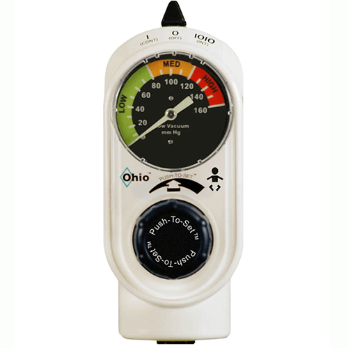 Vacuum Regulator, Ohio Medical Push-To-Set?, Intermittent/Continuous, Pediatric, Analog