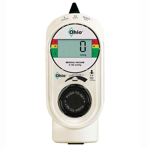 Vacuum Regulator, Ohio Medical Push-To-Set?, Intermittent/Continuous, Pediatric, Digital