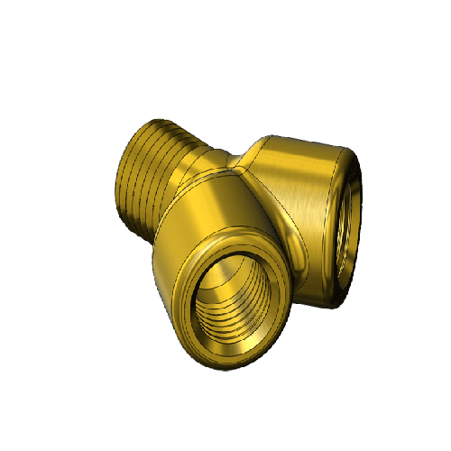 Superior Y-224, Y, 1/4NPTM X 1/4NPTF (2 OUTLETS)