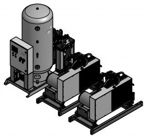 Amico 20 HP Duplex Reciprocating Modular a-red-d-200p-ss-n-200-ts