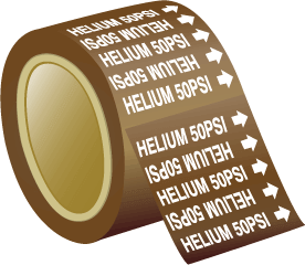 Seton Pipe Marker Helium 50 PSI