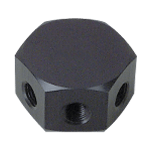 Precision Medical 9051, Hex Block (3 outlet), 1/4 NPT Female