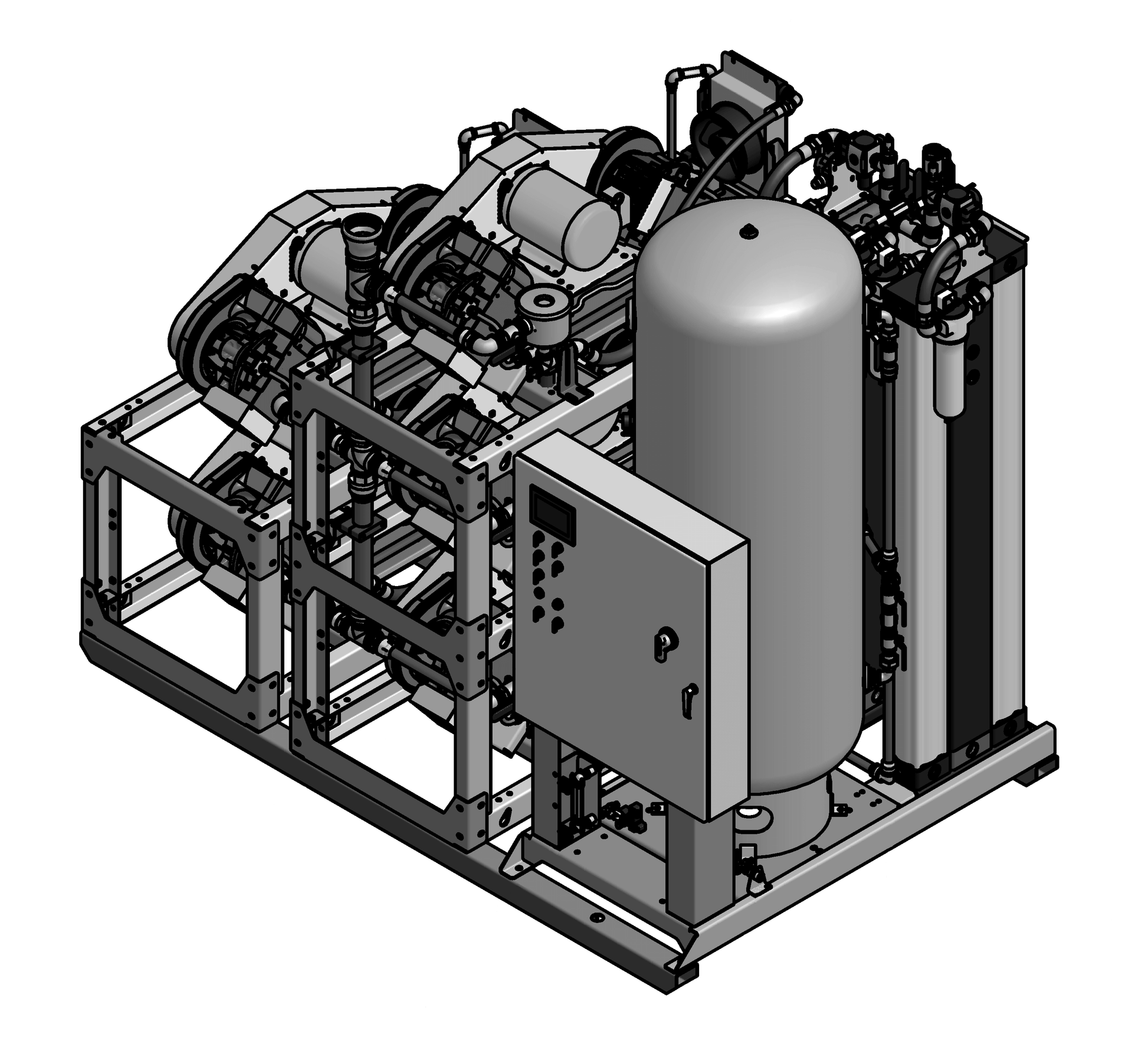 Amico 15 HP Pentaplex Scroll Single Point Connection