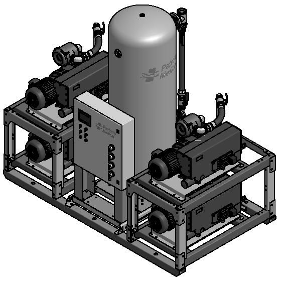 Amico 20 HP Quad Lubricated Rotary Single Point Connection v-rvl-q-200p-ss-n-200-ms