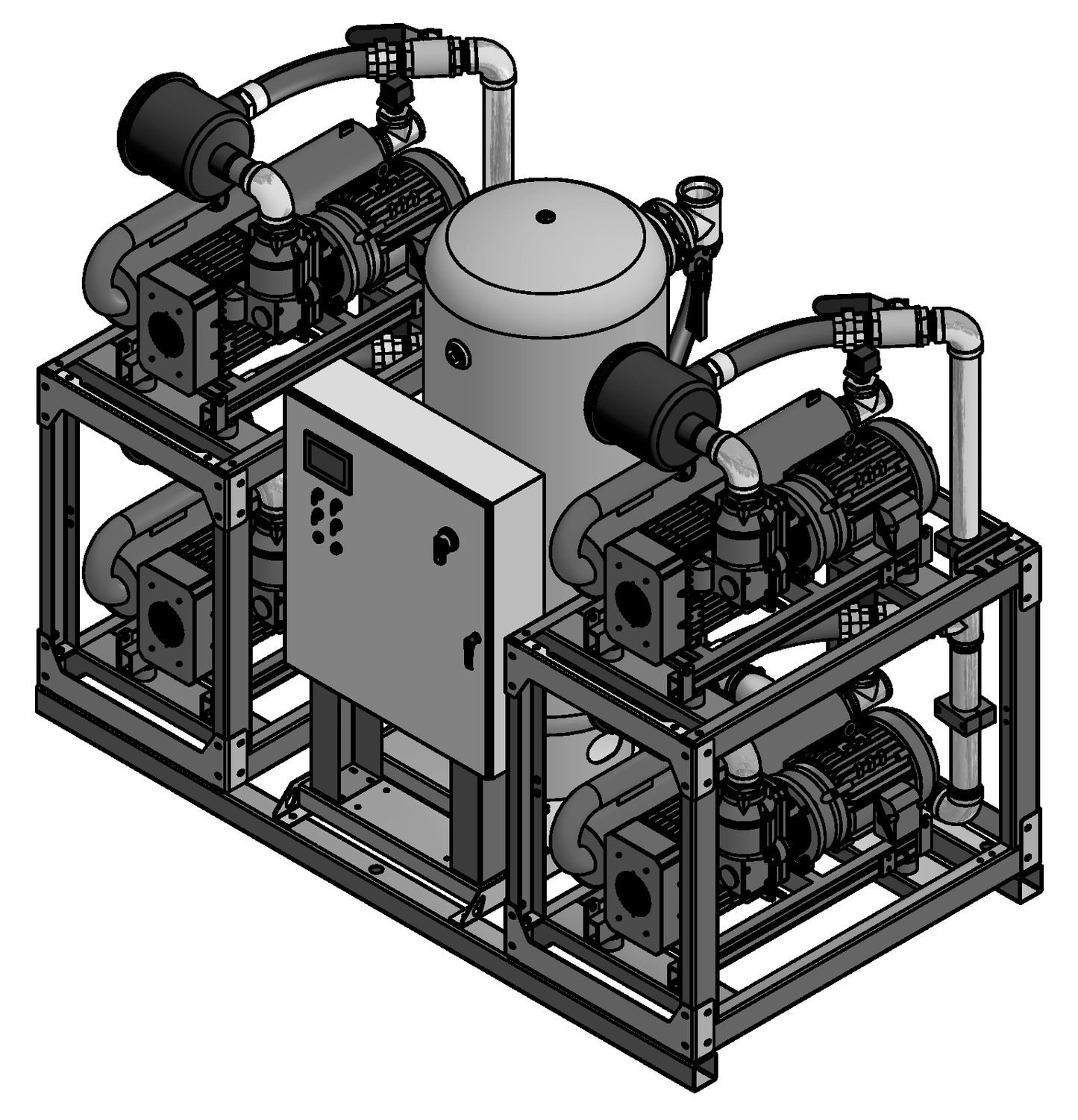 Amico 7.5 HP Quad Claw Single Point Connection v-ccd-q-200p-ss-n-075-ms
