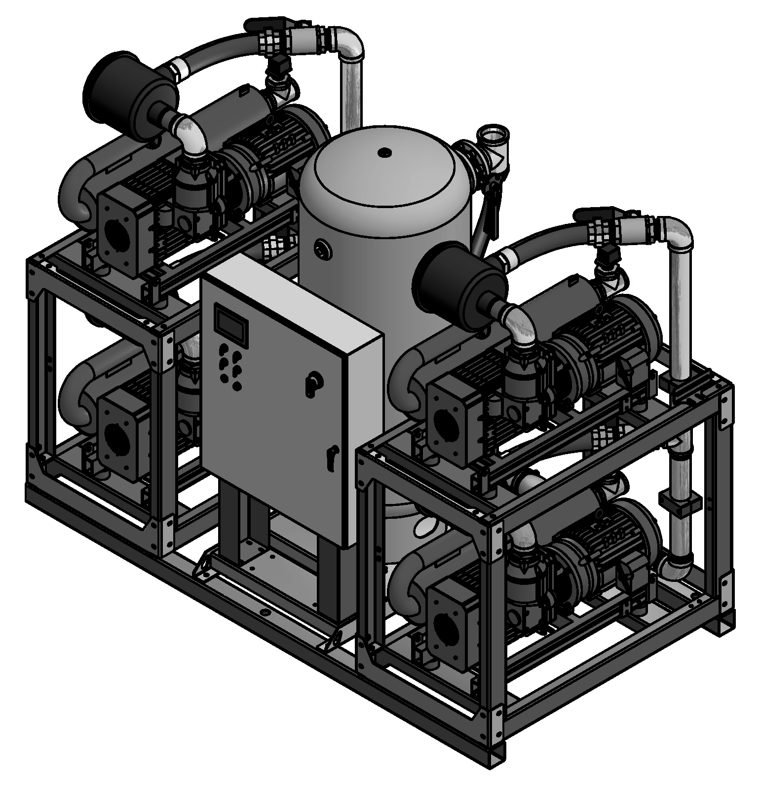 Amico 7.5 HP Quad Claw Single Point Connection v-ccd-q-200p-ss-n-075-ms