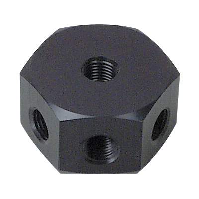 Precision Medical 9052, Quad Block (4 outlet), 1/4 NPT Offset