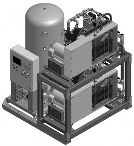 Amico 15 HP Duplex Reciprocating Space Saver a-red-d-200p-ss-n-150-ts