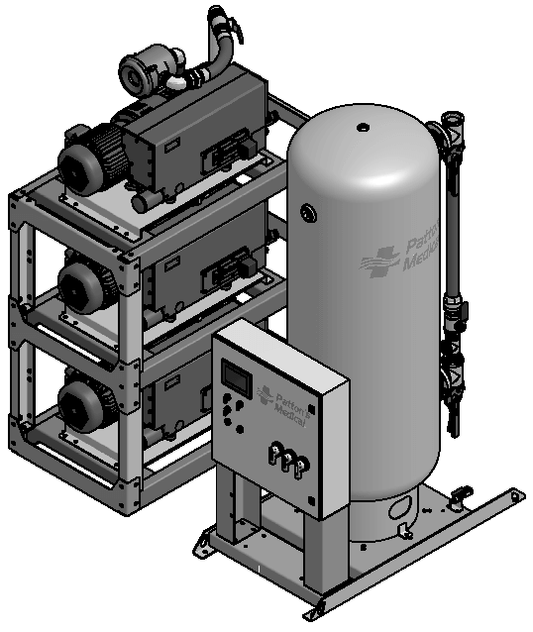 Amico 15 HP Triplex Lubricated Rotary Modular v-rvl-t-200p-ss-n-150-ms