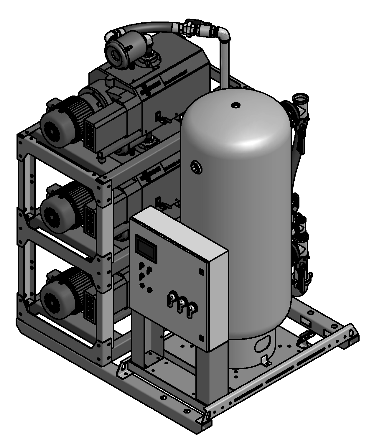 Amico 6 HP Triplex Claw Single Point Connection