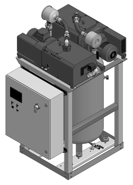 Amico 4 HP Duplex Claw Vertical Tankmount v-ccd-d-120p-ts-n-040-ms