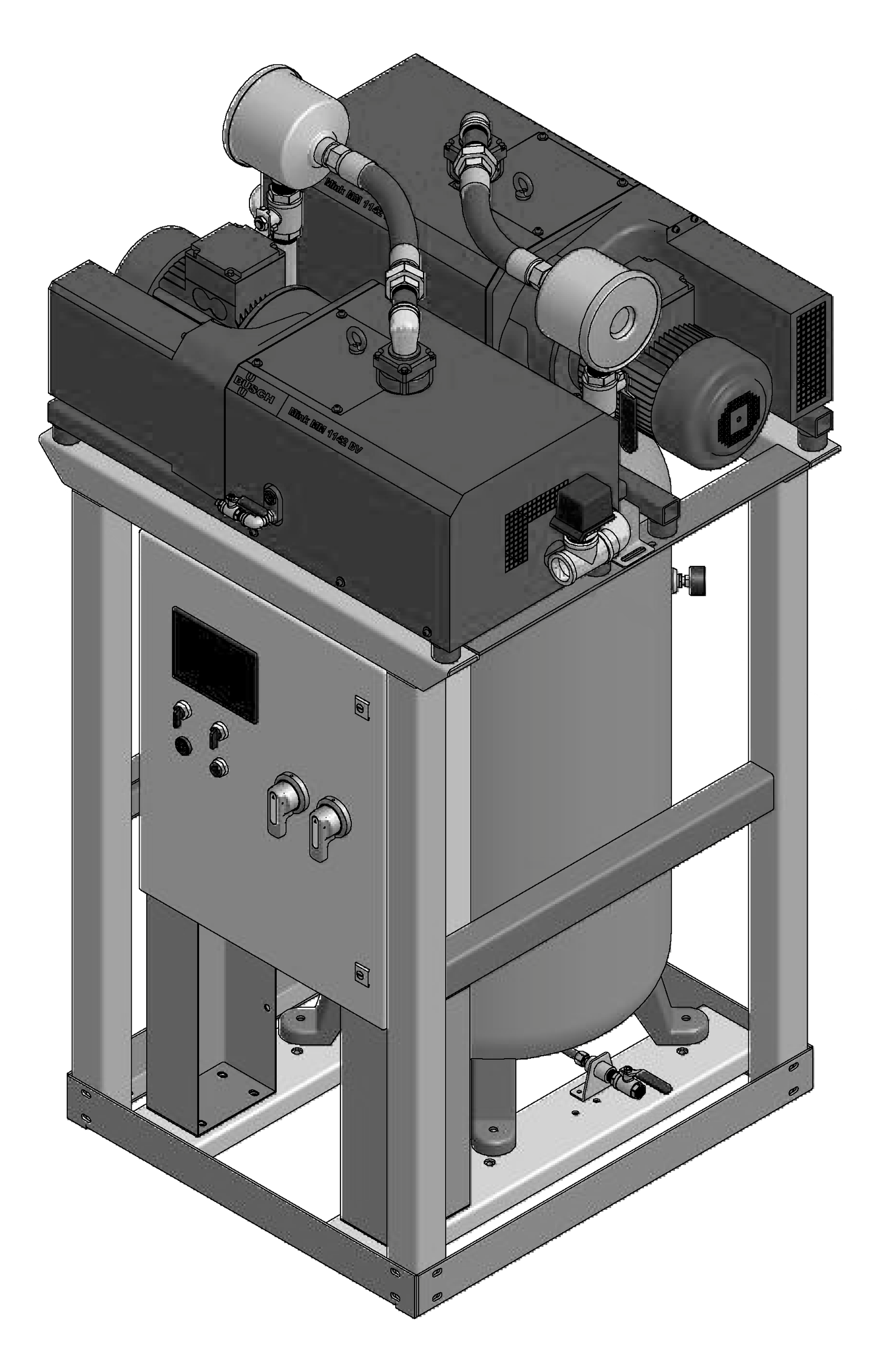 Amico 3 HP Duplex Claw Vertical Tankmount v-ccd-d-080p-ts-n-030-ms