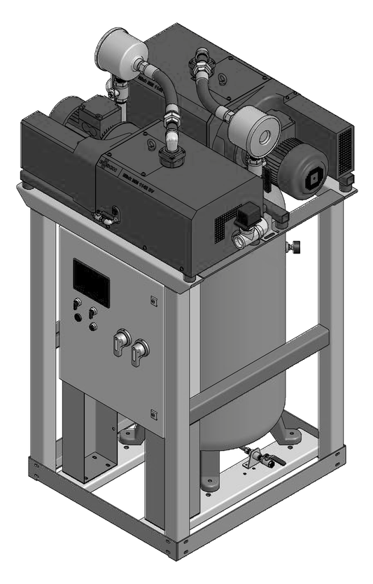 Amico 3 HP Duplex Claw Vertical Tankmount v-ccd-d-080p-ts-n-030-ms